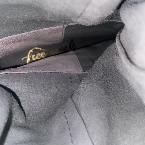 Free People size 39 EU, 8.5 US sway low slouch boots light blue EUC SOLD OUT - Picture 6 of 11